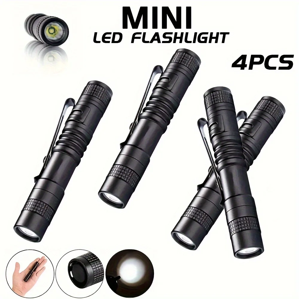 Outdoor Lighting Bollards - 1-4PCS Mini Portable LED Pen Light