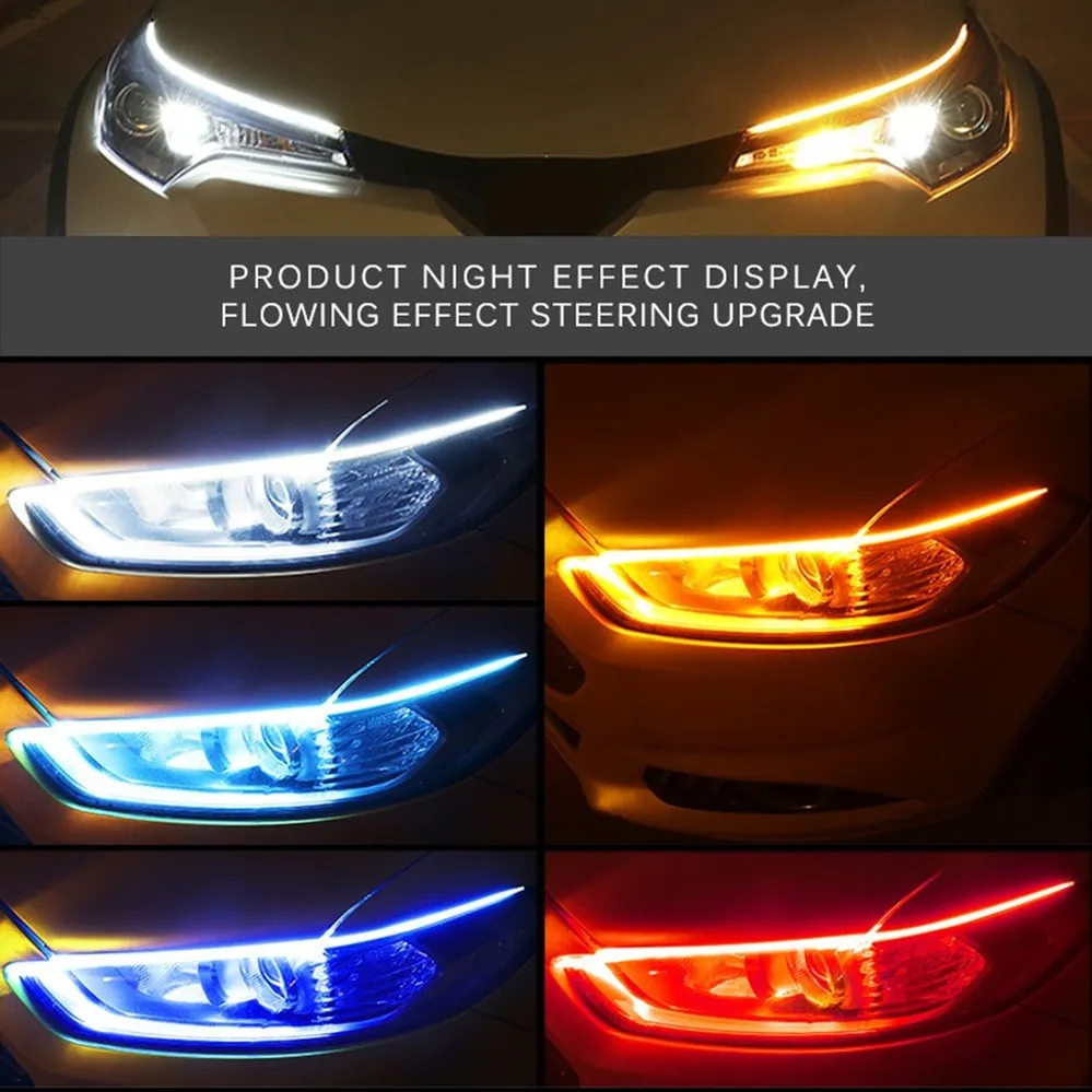 2 Pcs Car DRL Flexible Waterpr - Waterproof Led Strip 评论和价格