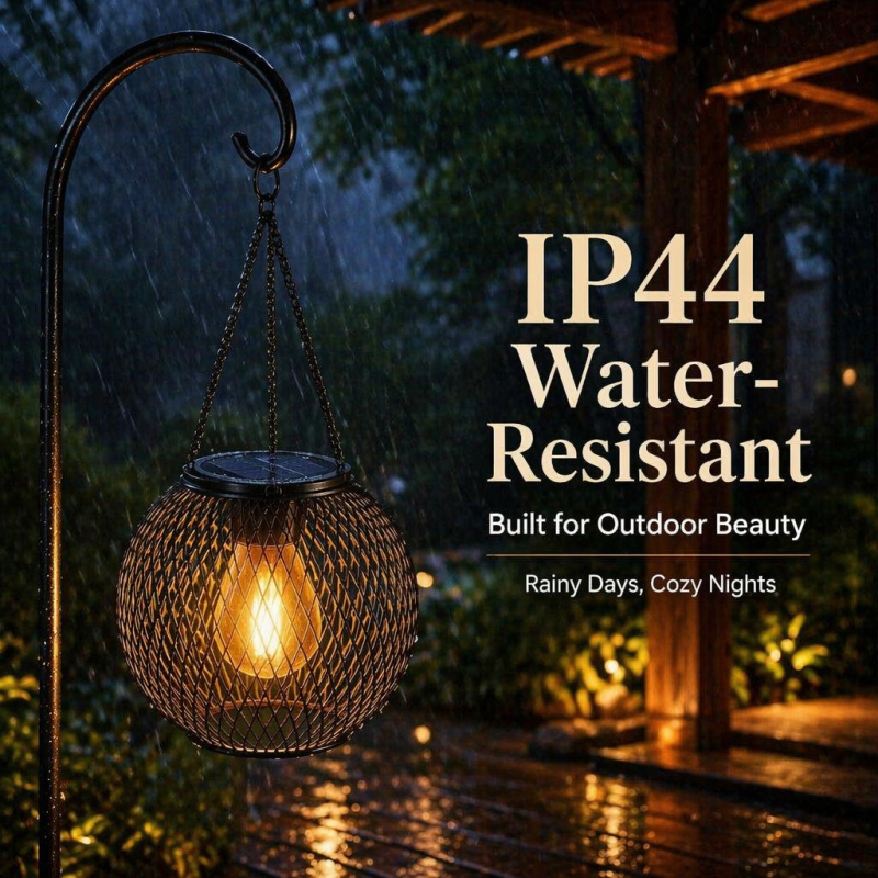 Solar Powered LED Hanging Floo - Outdoor Lighting Ground 评论和价格