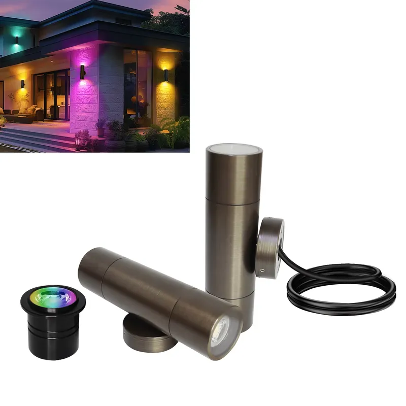 Durable Brass Outdoor LED Wall - Outdoor Lighting Pathway 评论和价格