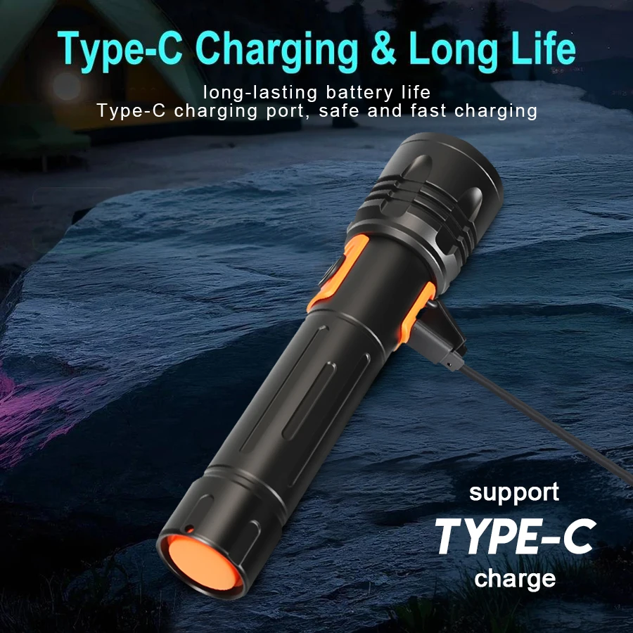 High Power LED Flashlight USB  - Outdoor Lighting Lowes 评论和价格