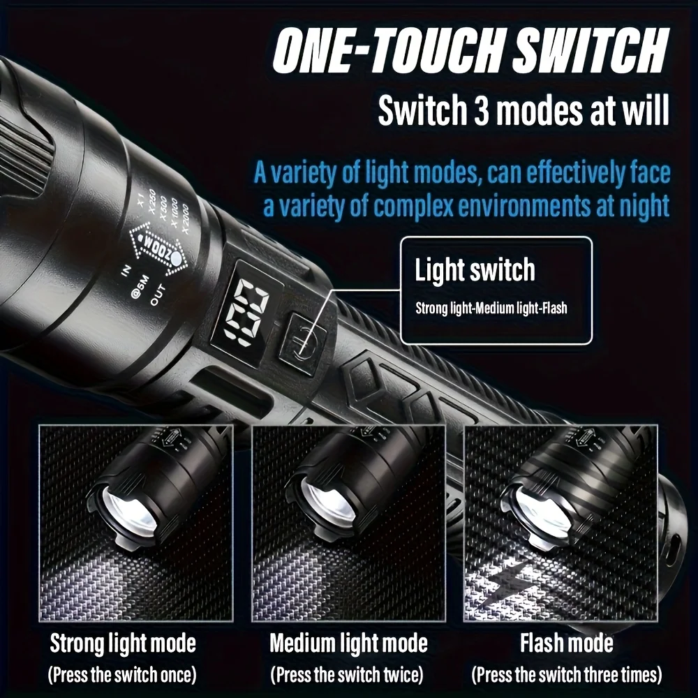 Tactical LED Flashlight 2000LM - Outdoor Lighting Bollards 评论和价格