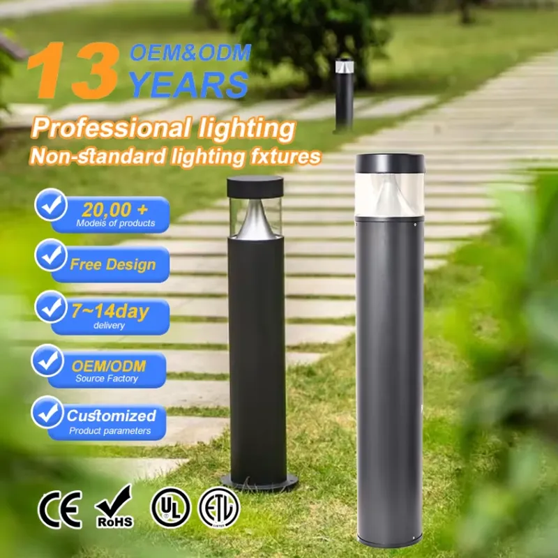 3/7/12W Modern Aluminum LED Bo - Outdoor Lighting Bollards 评论和价格