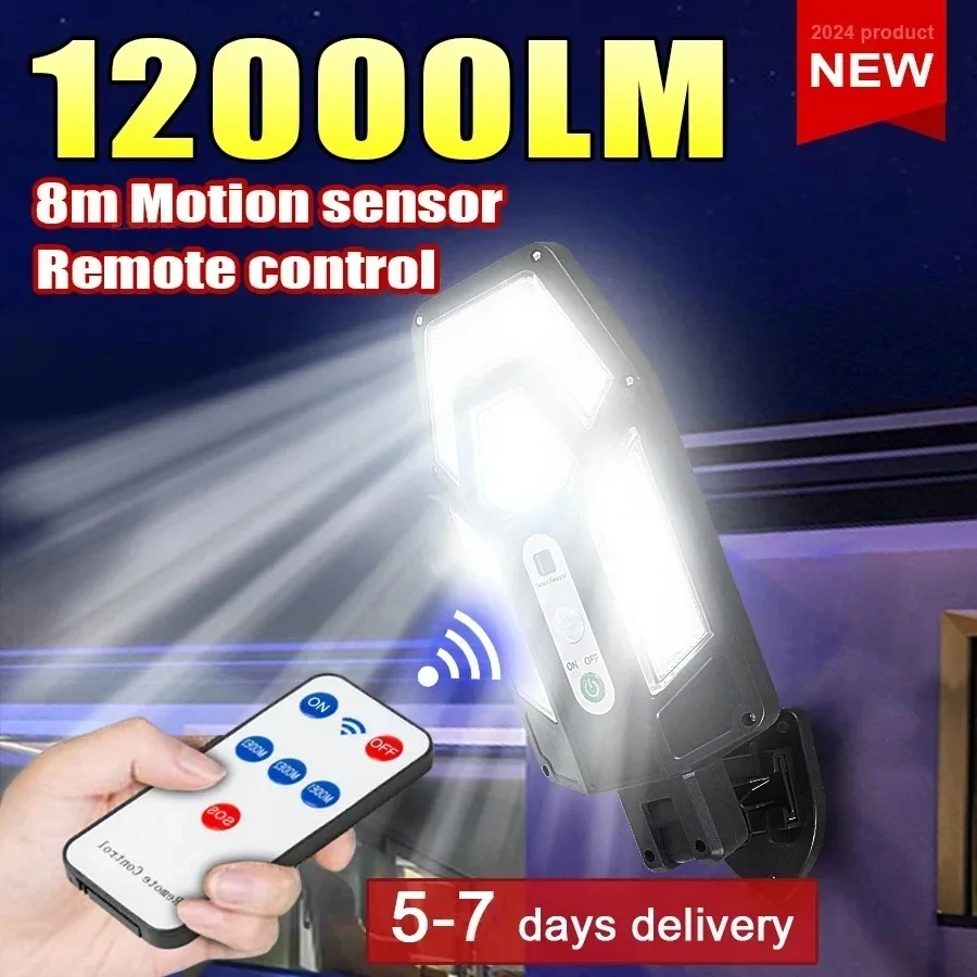 12000LM Powerful Solar Wall La - Outdoor Lighting Ground 评论和价格