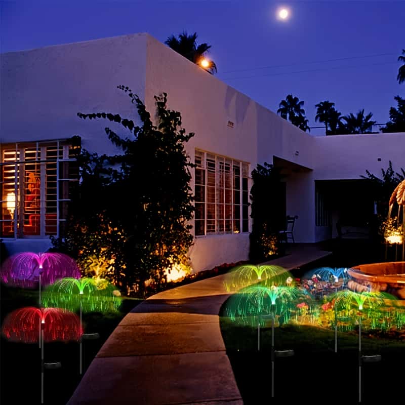 5 Pcs Solar Jellyfish LED Ligh - Outdoor Lighting Pathway 评论和价格
