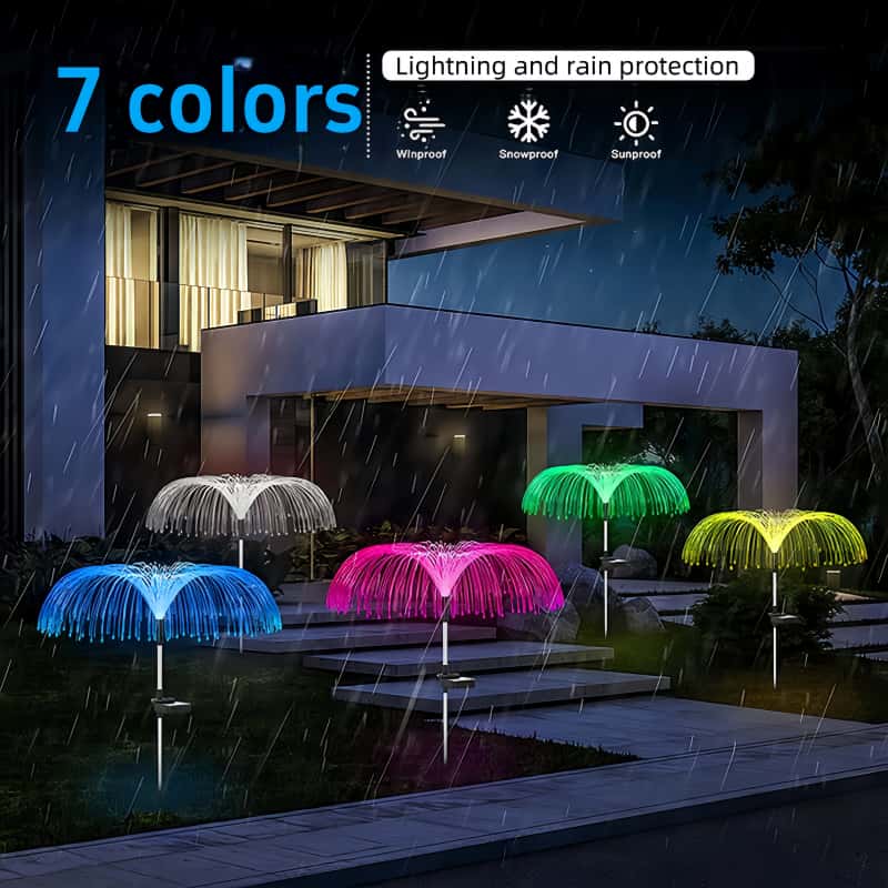 5 Pcs Solar Jellyfish LED Ligh - Outdoor Lighting Pathway 评论和价格