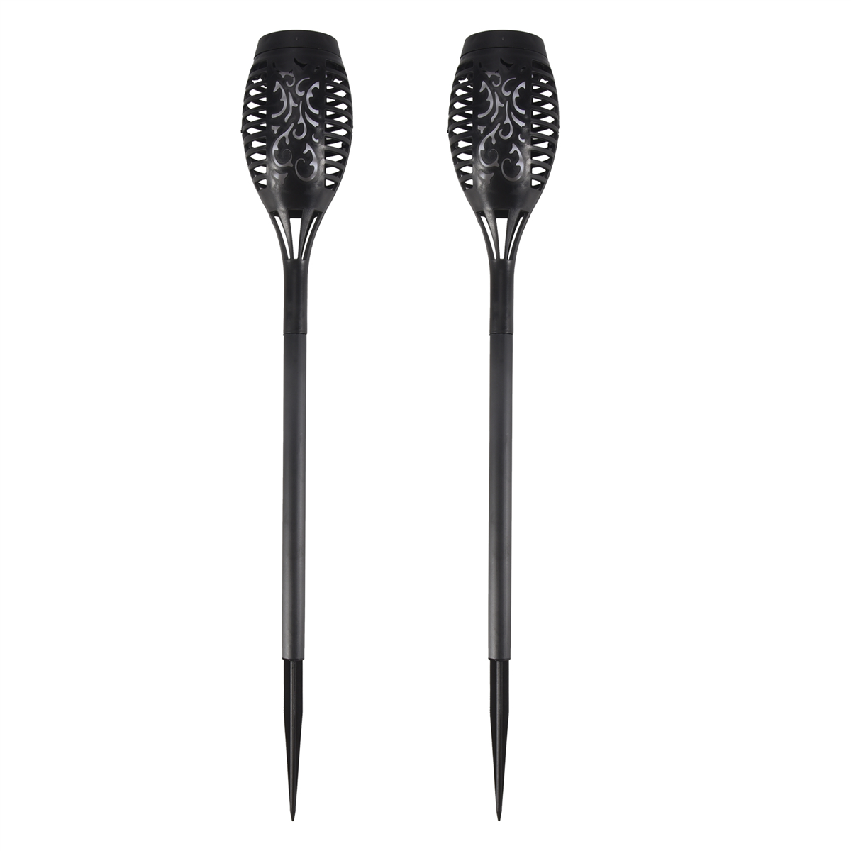 Y17A 2 Pcs LED Solar Flame Lig - Solar Path Light 评论和价格