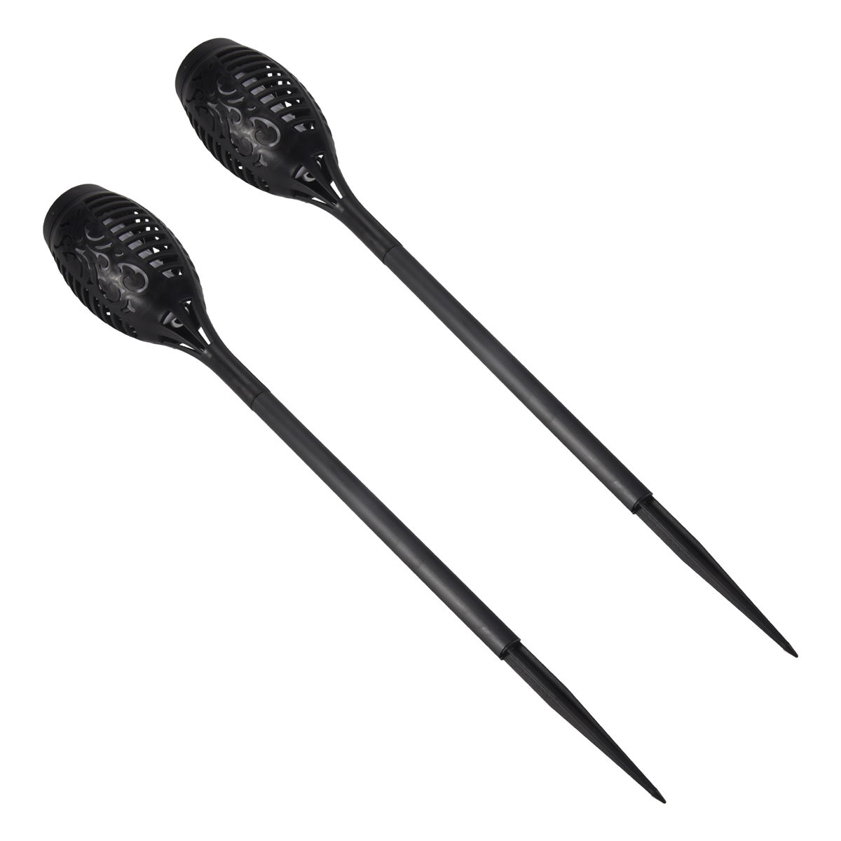 Y17A 2 Pcs LED Solar Flame Lig - Solar Path Light 评论和价格