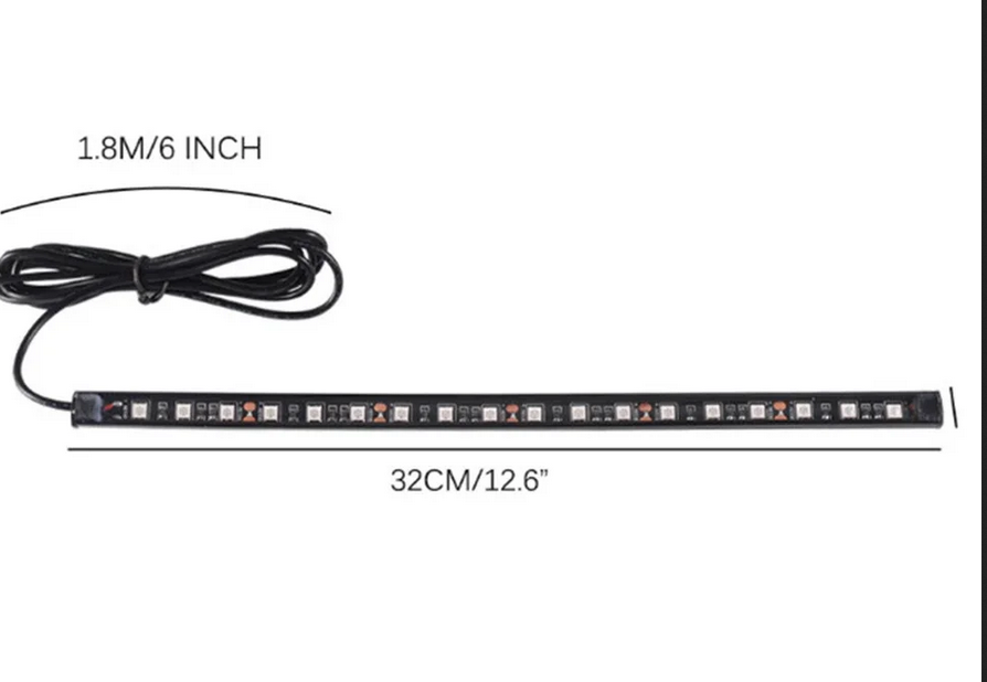 2Pcs 30cm 12V LED Strip Light  - Waterproof Led Strip 评论和价格