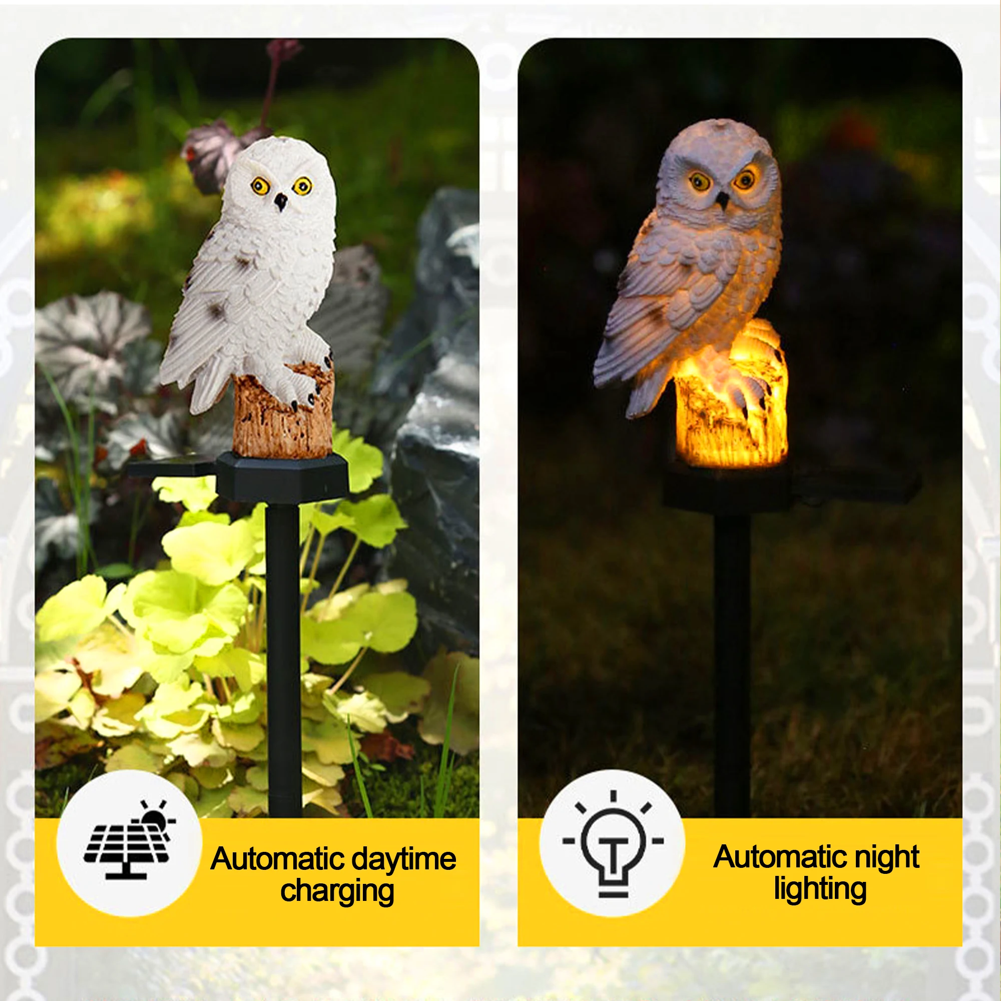 2 Packs Outdoor LED Owl Lawn L - Outdoor Lighting Ground 评论和价格