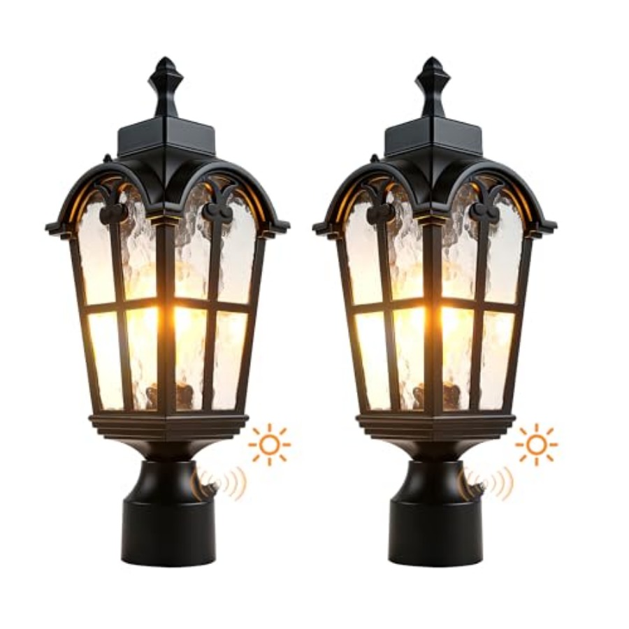 Sensor Outdoor Post Lights Wat - Outdoor Lighting Lamps 评论和价格