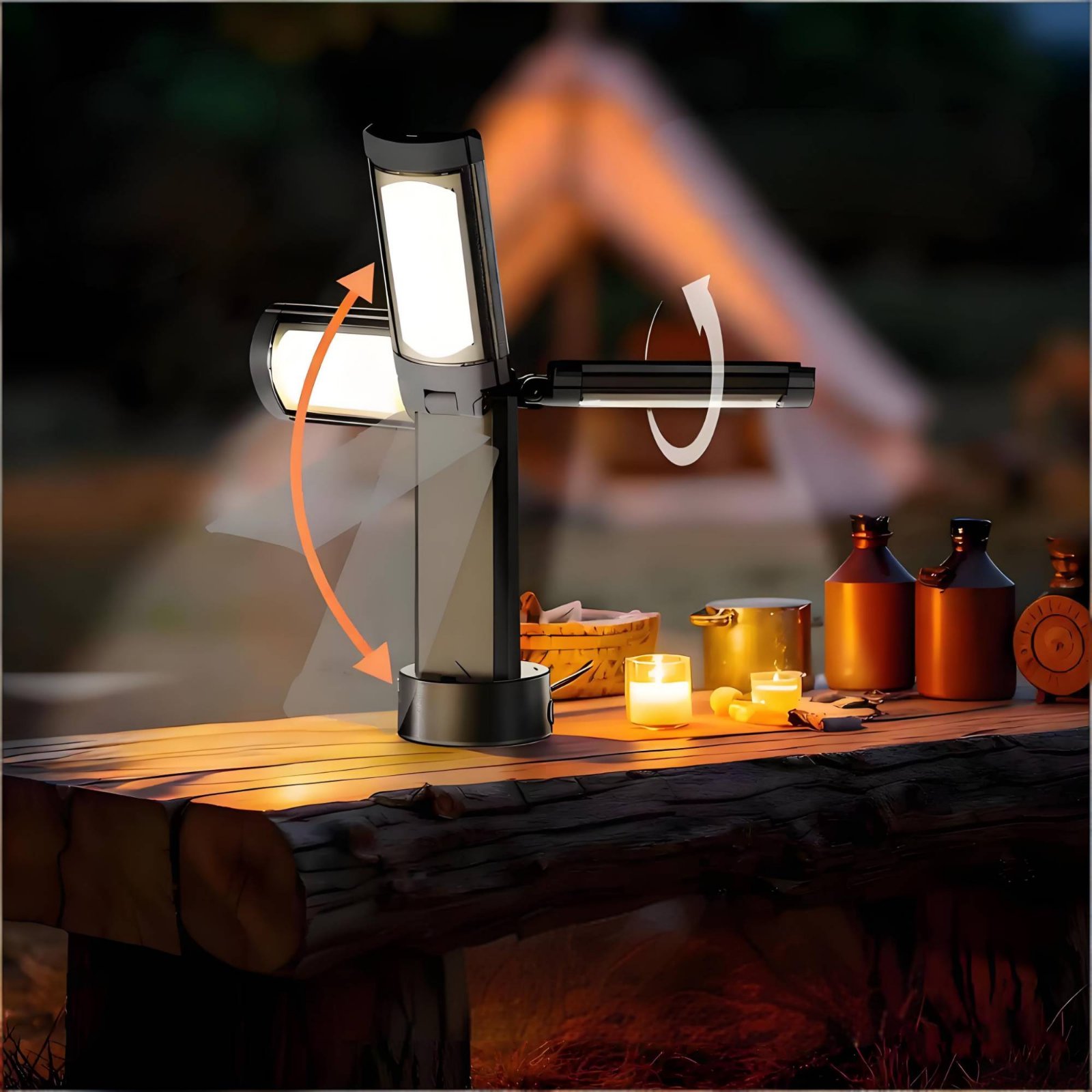 Telescopic Tent Lamp Adjustabl - Outdoor Lighting Lamps 评论和价格