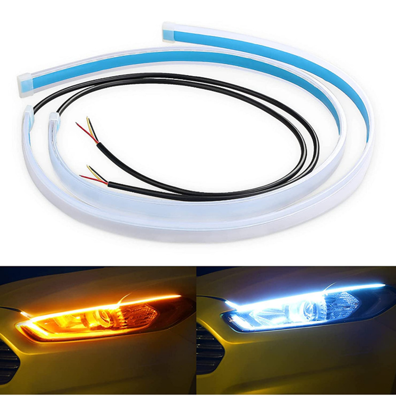 2 PCS DRL Car Flexible LED Day - Waterproof Led Strip 评论和价格