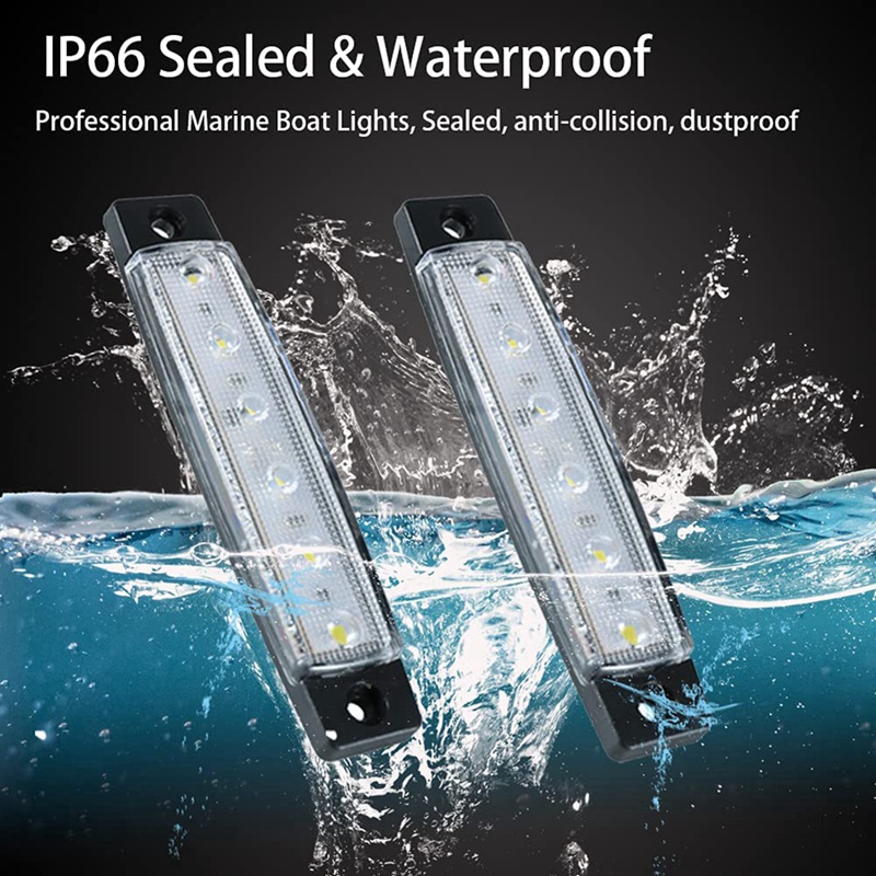 6Pcs LED Marine Boat Lights Ma - Waterproof Led Strip 评论和价格