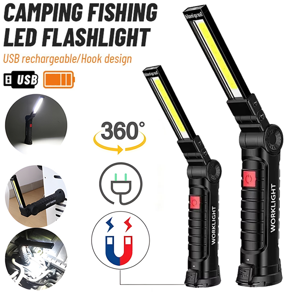 LED COB Flashlight USB Recharg - Outdoor Lighting Bollards 评论和价格