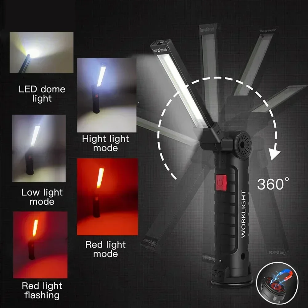 LED COB Flashlight USB Recharg - Outdoor Lighting Bollards 评论和价格